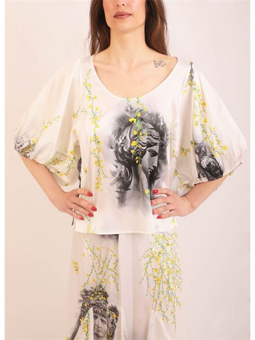 silk shirt with broom print Laboratorio Capri | ARANGINESTRA